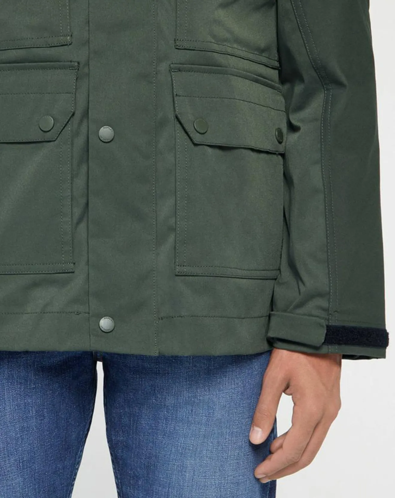 Online Replay Parka courte Raptor Pocket verte