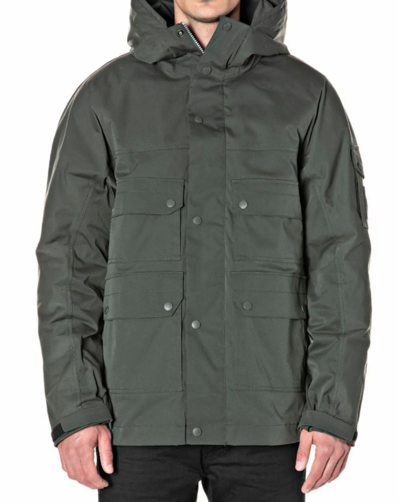 Online Replay Parka courte Raptor Pocket verte
