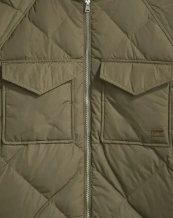 Femme Levi's® Parka Diamond matelassée verte
