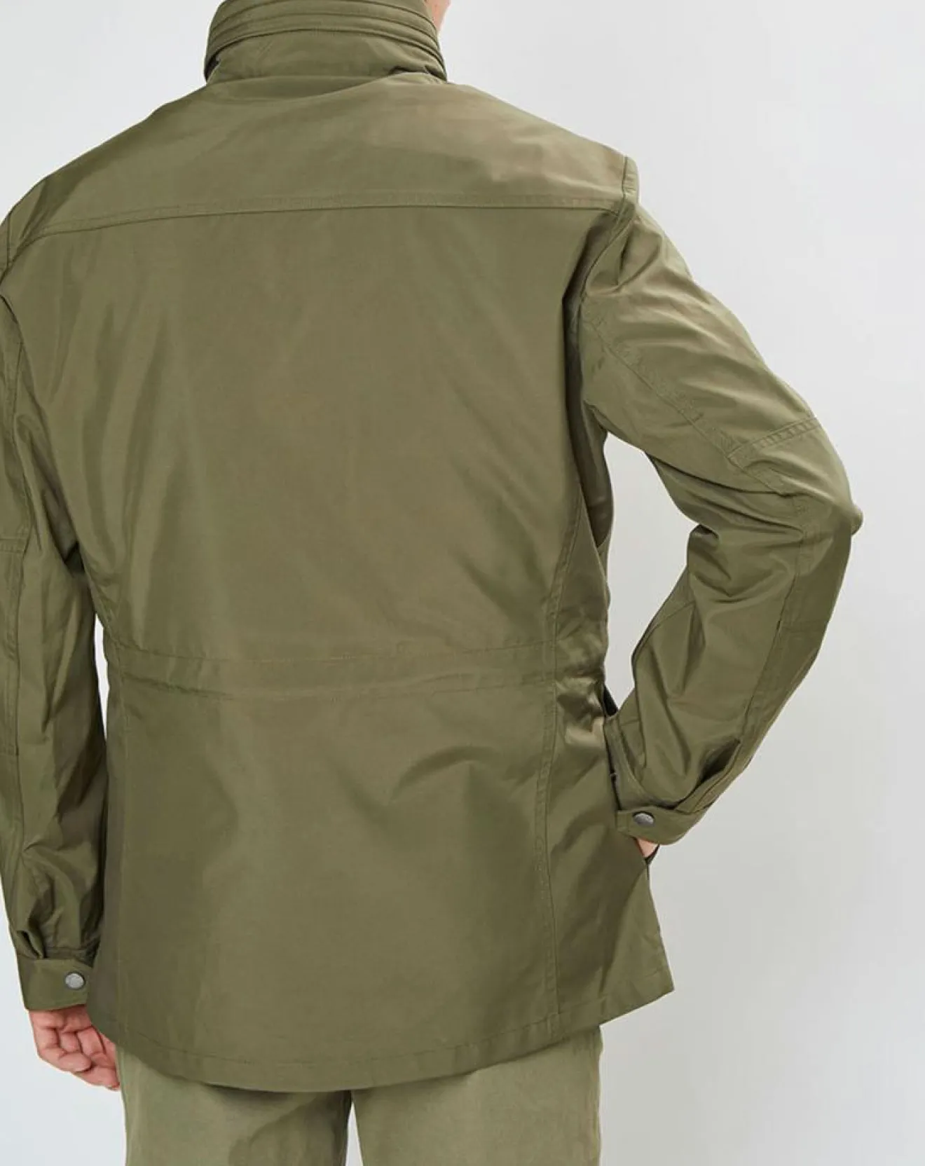 Hot Hackett London Parka en Nylon kaki