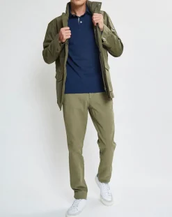 Hot Hackett London Parka en Nylon kaki