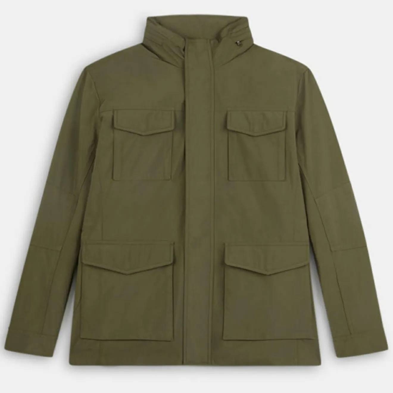 Hot Hackett London Parka en Nylon kaki