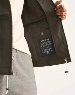 Homme Dockers Parka Full Zip kaki