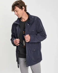 Best Hackett London Parka imperméable Velo Speed bleu marine