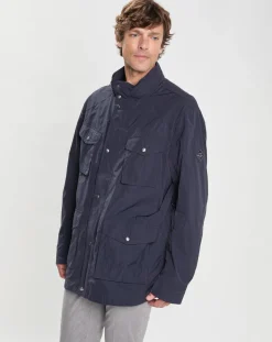 Best Hackett London Parka imperméable Velo Speed bleu marine