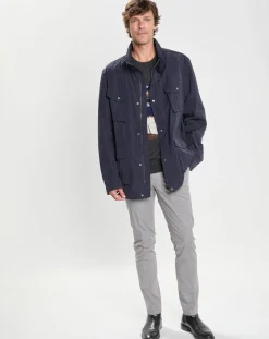 Best Hackett London Parka imperméable Velo Speed bleu marine