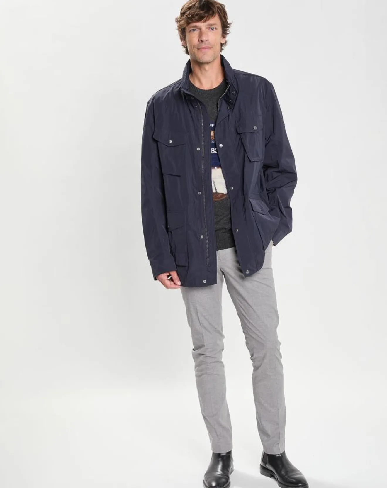 Best Hackett London Parka imperméable Velo Speed bleu marine