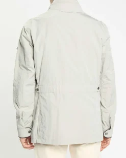 Homme Hackett London Parka imperméable vélo écrue