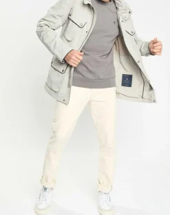 Homme Hackett London Parka imperméable vélo écrue