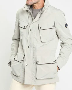 Homme Hackett London Parka imperméable vélo écrue