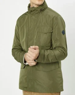 Online Hackett London Parka légère à capuche kaki