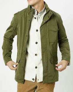 Online Hackett London Parka légère à capuche kaki