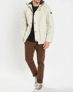 Homme Marc O'Polo Parka Légère à Capuche Mesh écrue