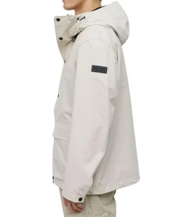 Homme Marc O'Polo Parka Légère à Capuche Mesh écrue