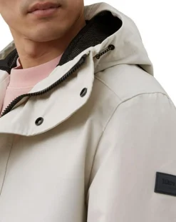 Homme Marc O'Polo Parka Légère à Capuche Mesh écrue