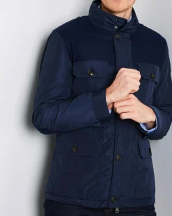 Clearance Hackett London Parka légère Arbourfield bleu marine