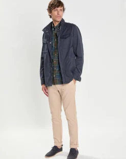 Discount Hackett London Parka légère bleue