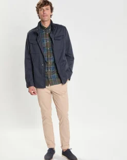 Discount Hackett London Parka légère bleue