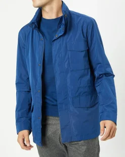 Homme Hackett London Parka légère bleue