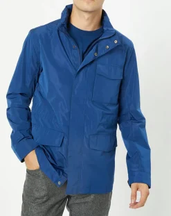 Homme Hackett London Parka légère bleue