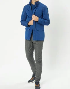 Homme Hackett London Parka légère bleue