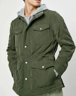 Outlet Hackett London Parka légère Olborne kaki
