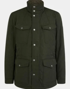 Outlet Hackett London Parka légère Olborne kaki