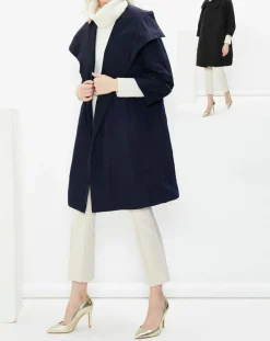 Femme MaxMara Studio Parka légère réversible Manna bleu marine/noir