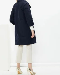 Femme MaxMara Studio Parka légère réversible Manna bleu marine/noir