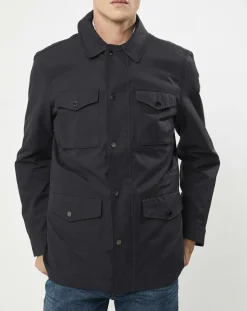 Homme Hackett London Parka Light bleu marine