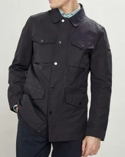 Homme Hackett London Parka Light bleu marine