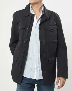 Homme Hackett London Parka Light bleu marine