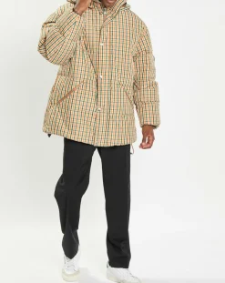 Outlet Marc O'Polo Parka Puffer oversize à carreaux multicolore