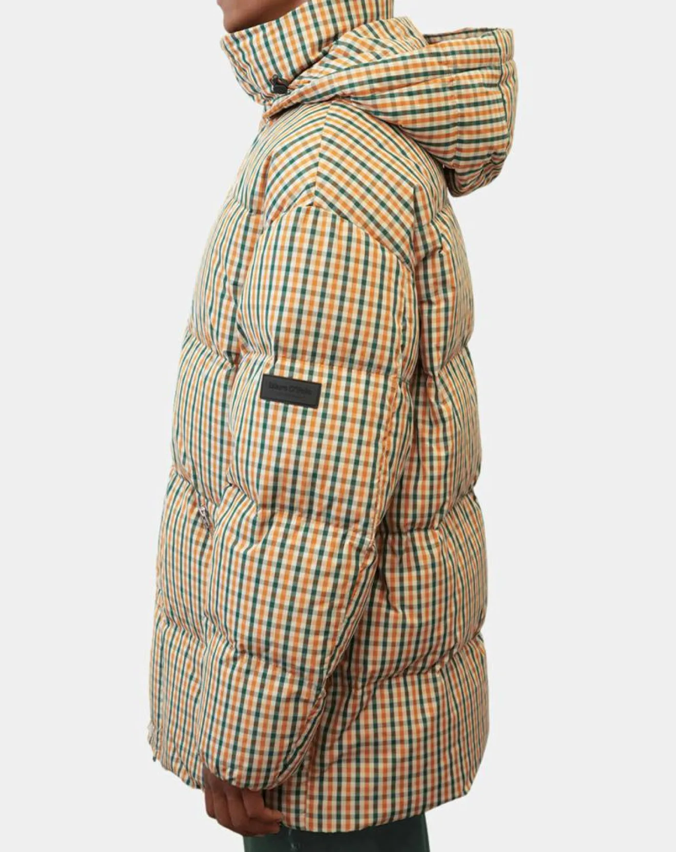 Outlet Marc O'Polo Parka Puffer oversize à carreaux multicolore