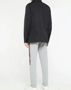 Homme Hackett London Parka Saharienne droite bleu marine