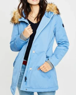 Best Marc O'Polo Parka Thermor à capuche fausse fourrure bleue