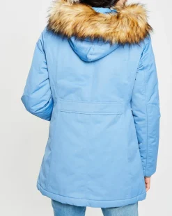 Best Marc O'Polo Parka Thermor à capuche fausse fourrure bleue