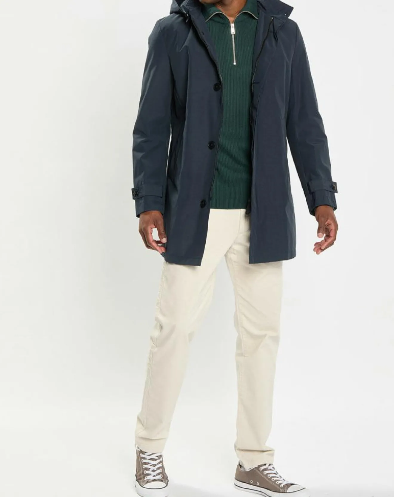 Homme Marc O'Polo Parka Thermor Double Amovible bleu marine