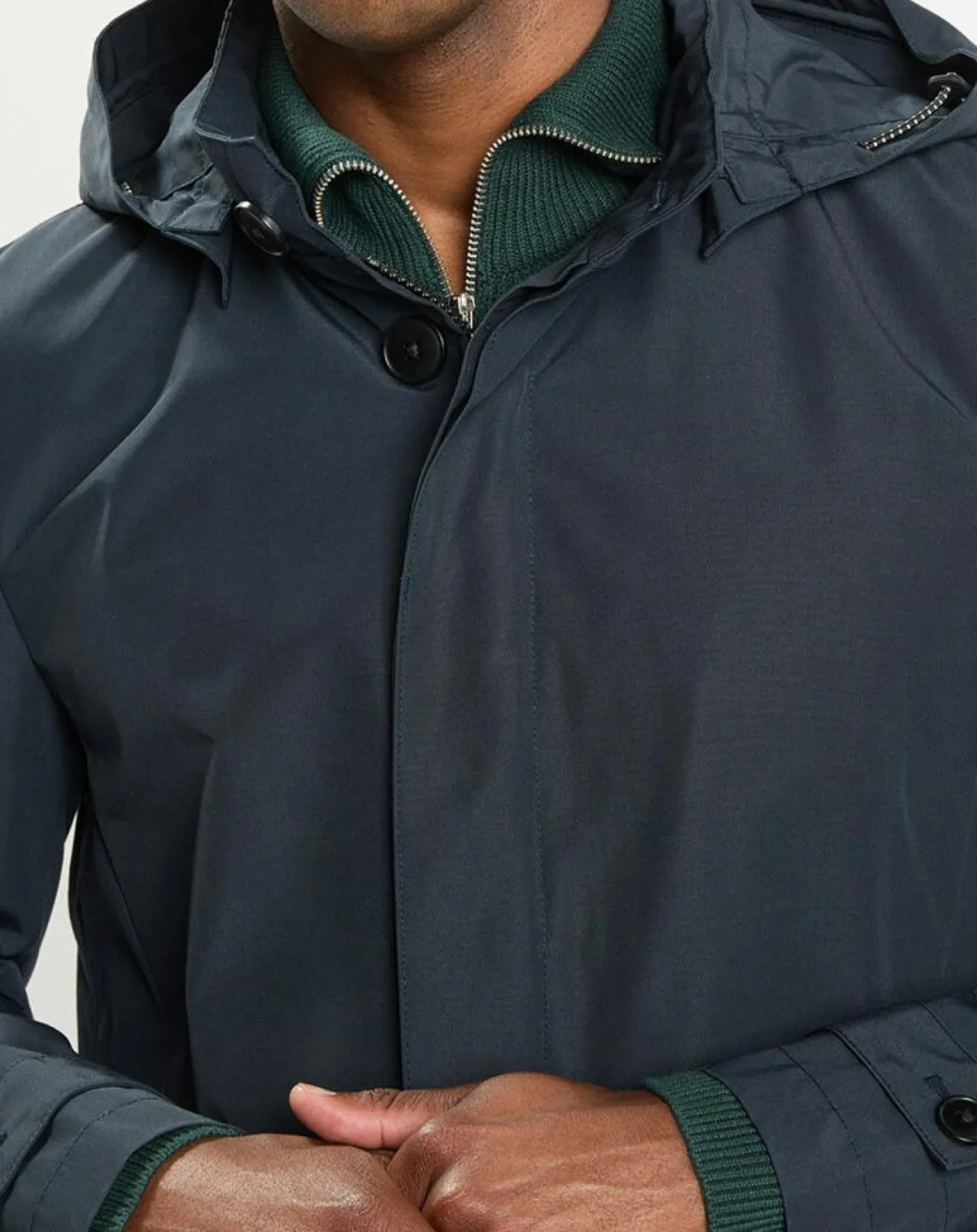 Homme Marc O'Polo Parka Thermor Double Amovible bleu marine