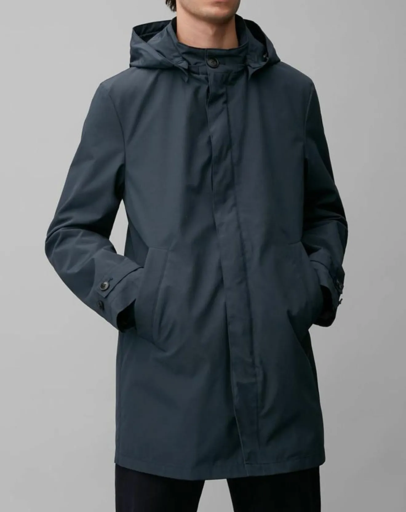 Homme Marc O'Polo Parka Thermor Double Amovible bleu marine