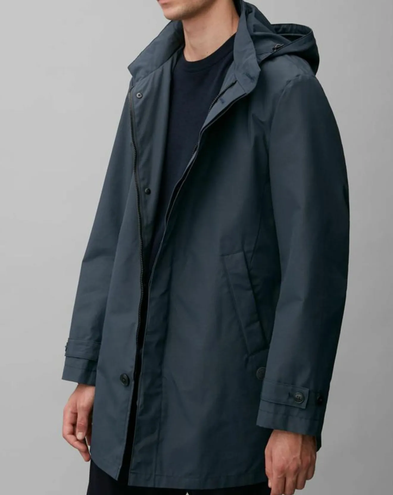 Homme Marc O'Polo Parka Thermor Double Amovible bleu marine