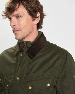 Sale Hackett London Parka Velo Speed kaki