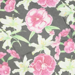 Femme Manuel Canovas Paréo/Étole Lily en Voile de coton noir - 130x68 cm