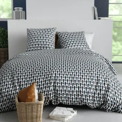 Sale Atelier du Coton Parure de Couette 3pcs 100% Coton 57fils geo