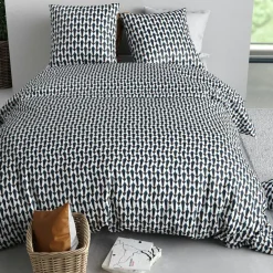Sale Atelier du Coton Parure de Couette 3pcs 100% Coton 57fils geo