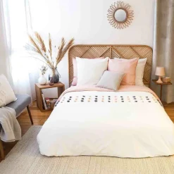 Discount Home Collection Parure de housse de couette Poupie blanche