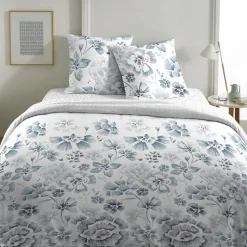 Discount Home Collection Parure housse de couette 100% Percale de Coton ambre