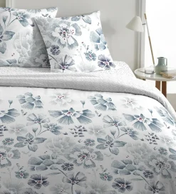 Discount Home Collection Parure housse de couette 100% Percale de Coton ambre
