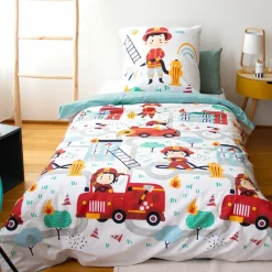 Baton Rouge Parure Housse de Couette Adouci Fuego bleue