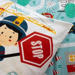 Baton Rouge Parure Housse de Couette Adouci Fuego bleue